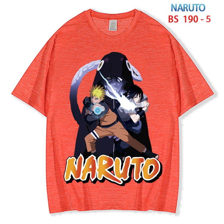 Naruto ice silk cotton loose and comfortable T-shirt from XS to 5XL  BS 190 5