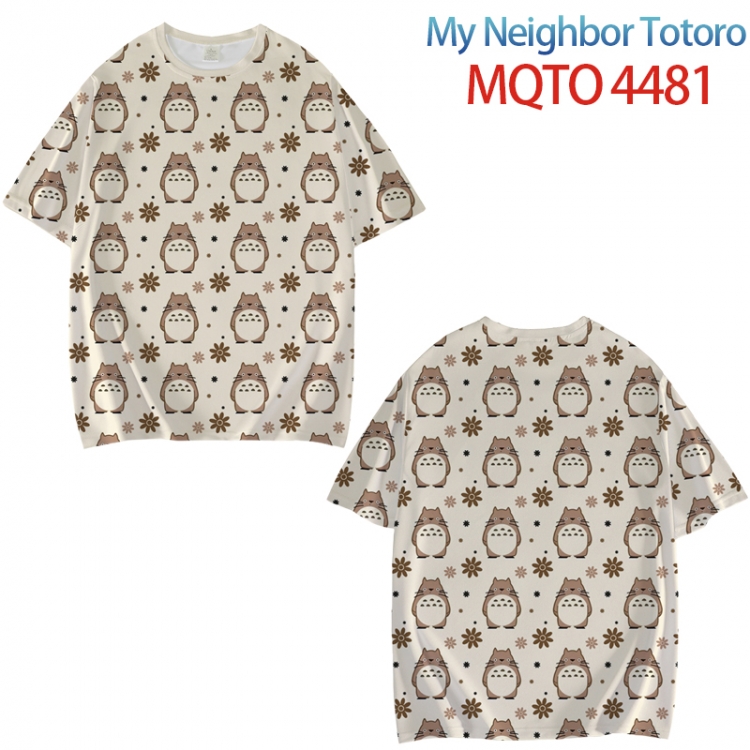 TOTORO Full color printed short sleeve T-shirt from XXS to 4XL  MQTO-4481-3