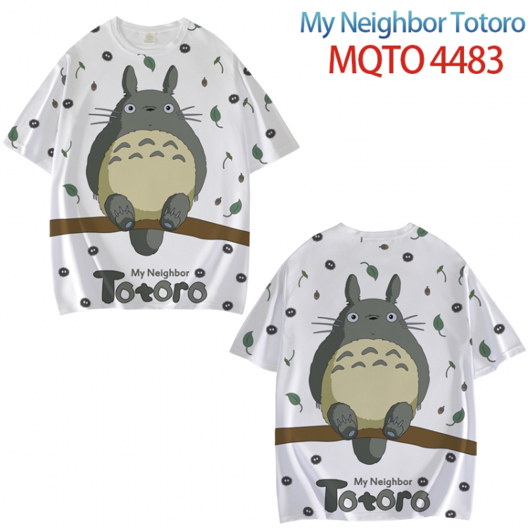 TOTORO Full color printed short sleeve T-shirt from XXS to 4XL MQTO-4483-3