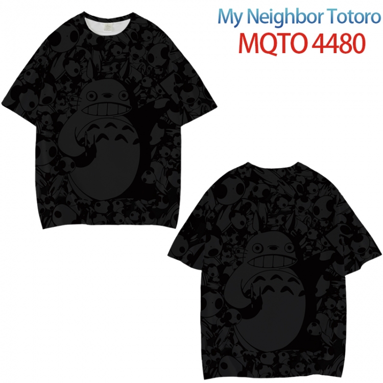 TOTORO Full color printed short sleeve T-shirt from XXS to 4XL MQTO-4480-3