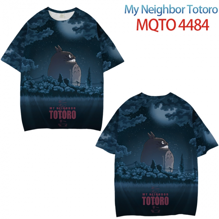 TOTORO Full color printed short sleeve T-shirt from XXS to 4XL MQTO-4484-3