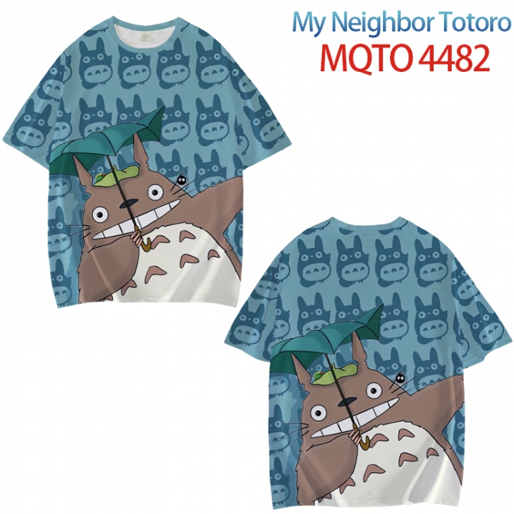 TOTORO Full color printed short sleeve T-shirt from XXS to 4XL  MQTO-4482-3