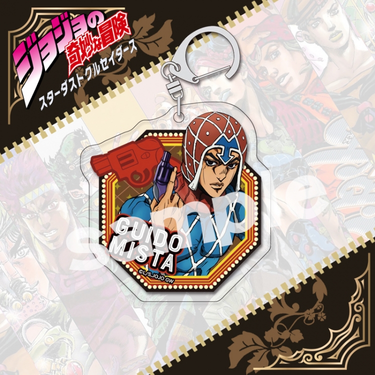 JoJos Bizarre Adventure acrylic pendant bag charm keychain price for 5 pcs