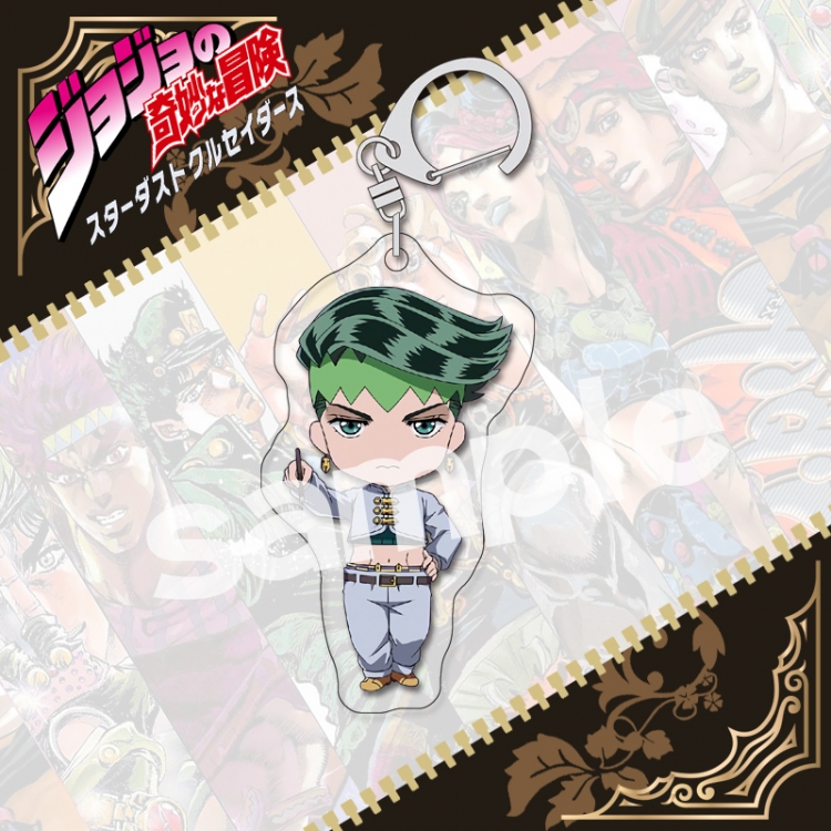 JoJos Bizarre Adventure acrylic pendant bag charm keychain price for 5 pcs