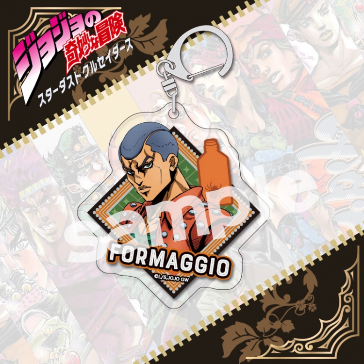 JoJos Bizarre Adventure acrylic pendant bag charm keychain price for 5 pcs