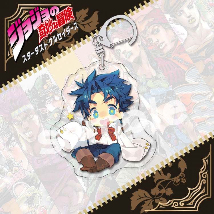 JoJos Bizarre Adventure acrylic pendant bag charm keychain price for 5 pcs