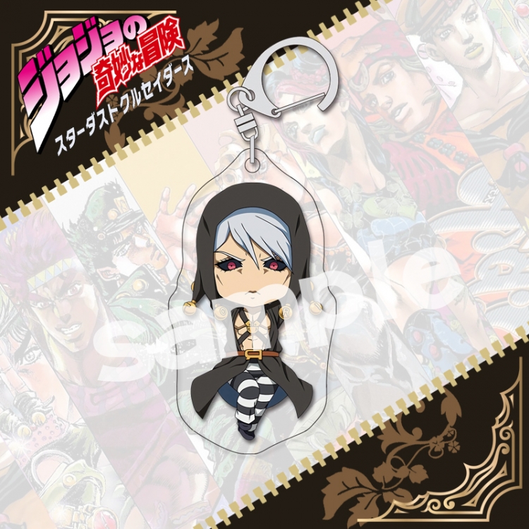 JoJos Bizarre Adventure acrylic pendant bag charm keychain price for 5 pcs