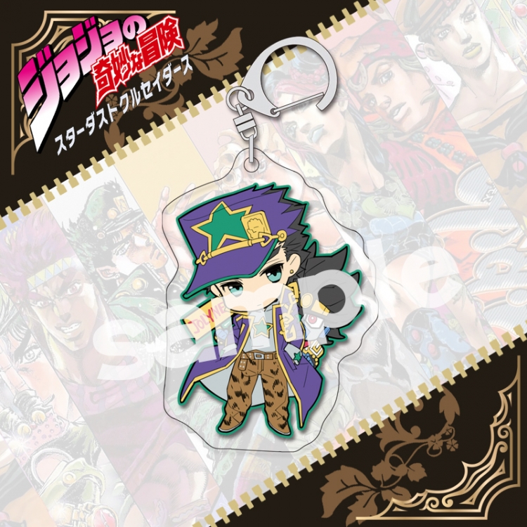 JoJos Bizarre Adventure acrylic pendant bag charm keychain price for 5 pcs