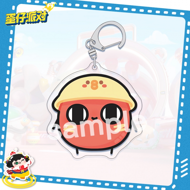 Egg Party acrylic pendant bag charm keychain price for 5 pcs