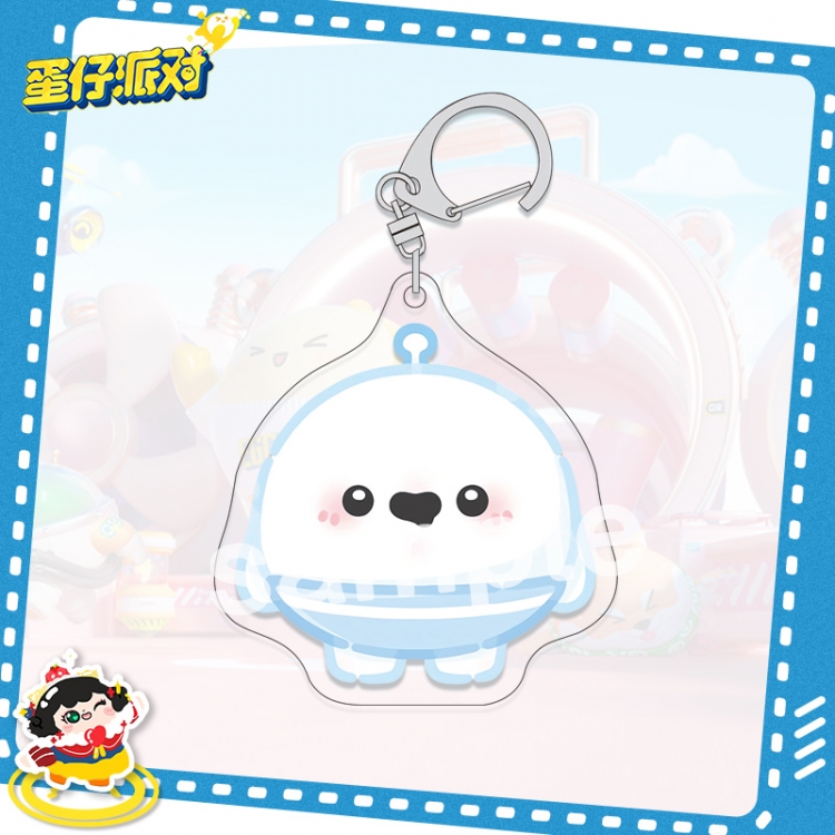 Egg Party acrylic pendant bag charm keychain price for 5 pcs