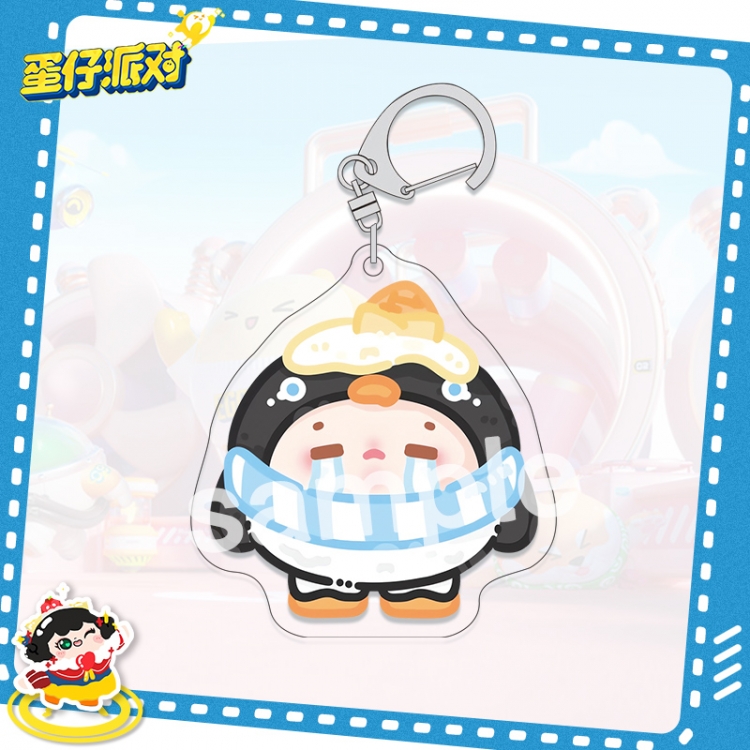 Egg Party acrylic pendant bag charm keychain price for 5 pcs