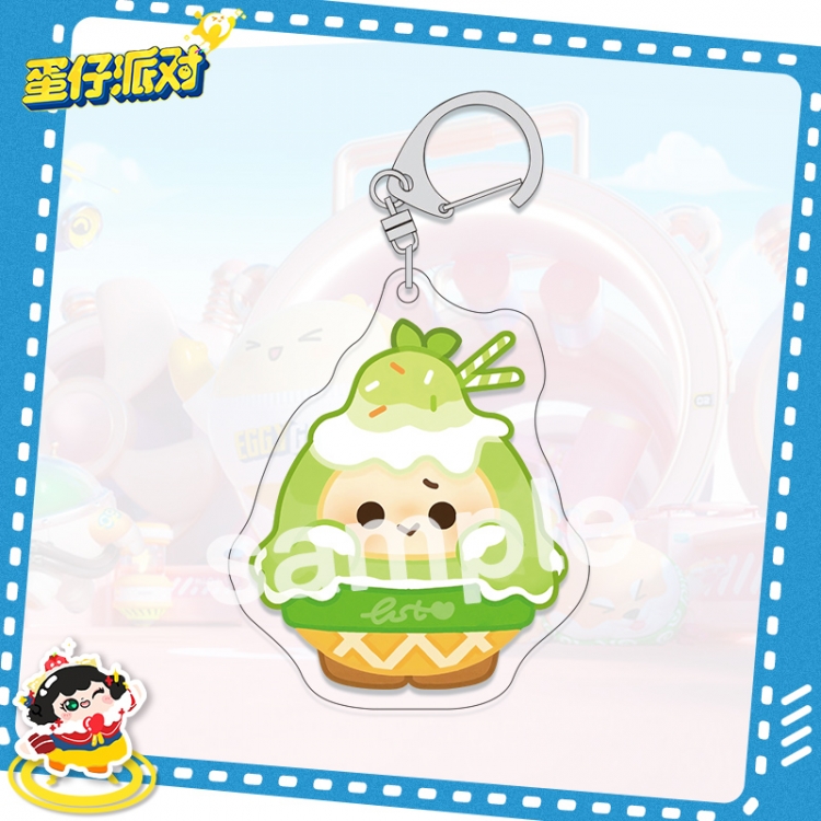 Egg Party acrylic pendant bag charm keychain price for 5 pcs