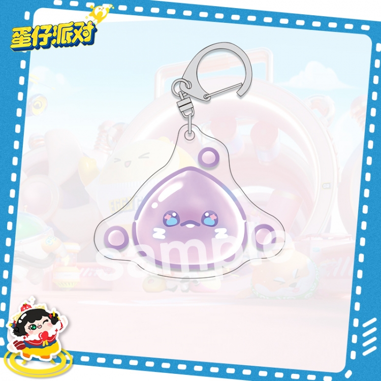 Egg Party acrylic pendant bag charm keychain price for 5 pcs