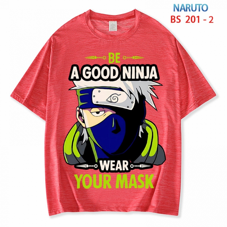 Naruto ice silk cotton loose and comfortable T-shirt from XS to 5XL BS 201 2