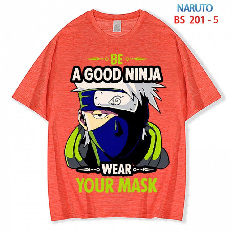 Naruto ice silk cotton loose and comfortable T-shirt from XS to 5XL BS 201 5