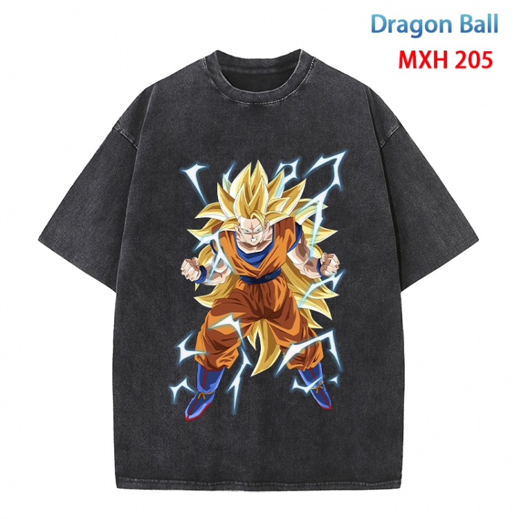 DRAGON BALL Anime peripheral pure cotton washed and worn T-shirt from S to 4XL