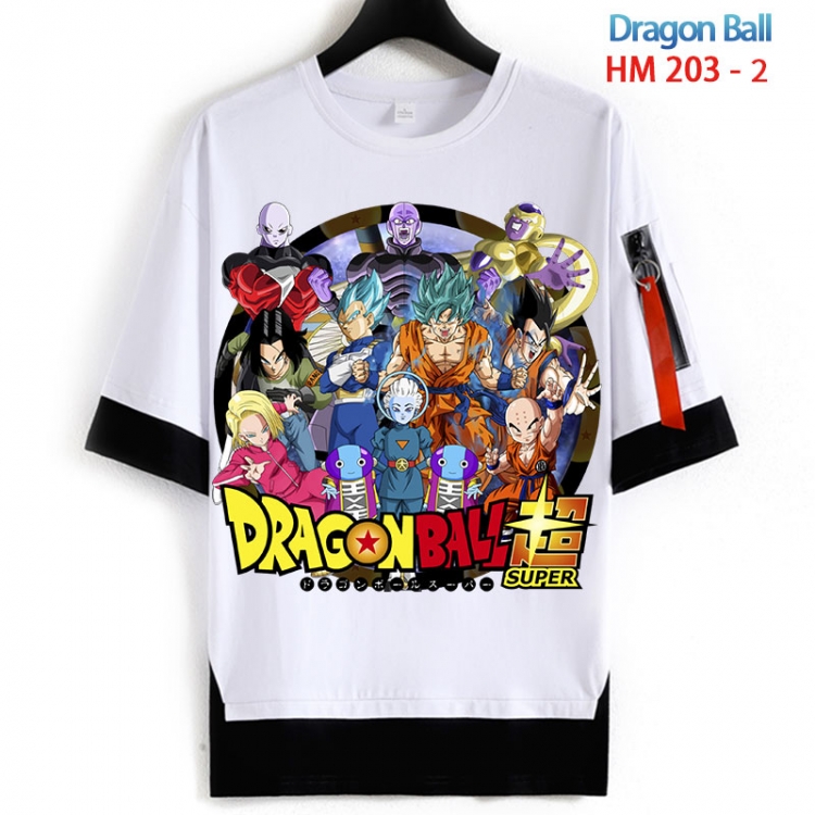 DRAGON BALL Cotton Crew Neck Fake Two-Piece Short Sleeve T-Shirt from S to 4XL  HM 203 2