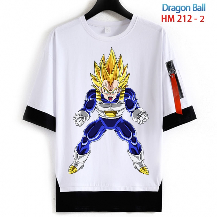 DRAGON BALL Cotton Crew Neck Fake Two-Piece Short Sleeve T-Shirt from S to 4XL HM 212 2