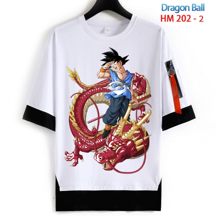 DRAGON BALL Cotton Crew Neck Fake Two-Piece Short Sleeve T-Shirt from S to 4XL  HM 202 2