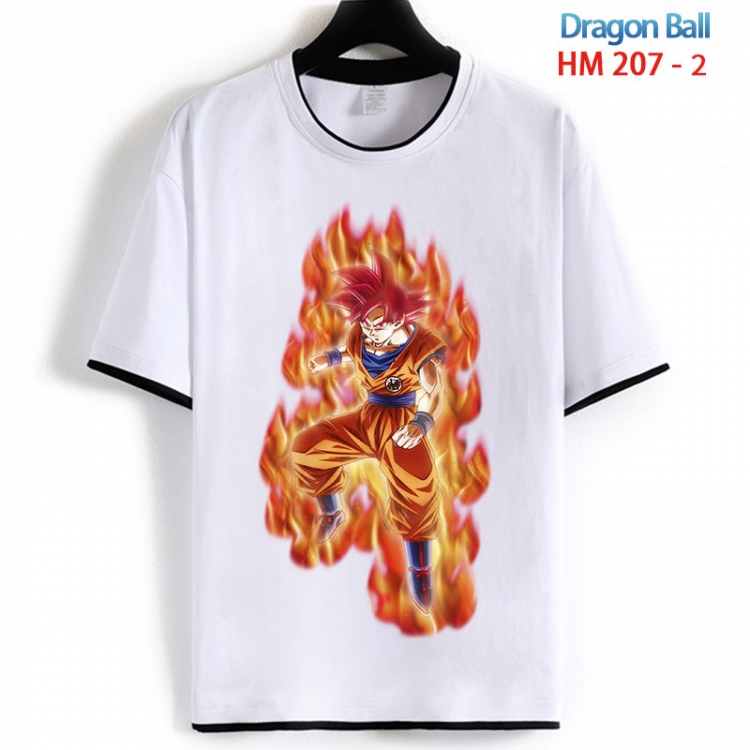 DRAGON BALL Cotton crew neck black and white trim short-sleeved T-shirt  from S to 4XL HM 207 2
