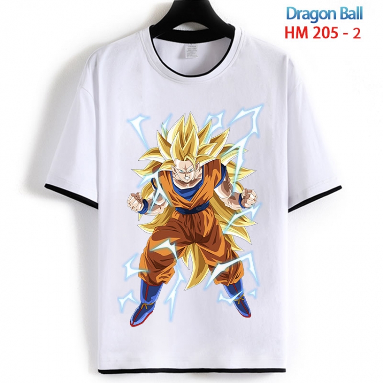 DRAGON BALL Cotton crew neck black and white trim short-sleeved T-shirt  from S to 4XL HM 205 2