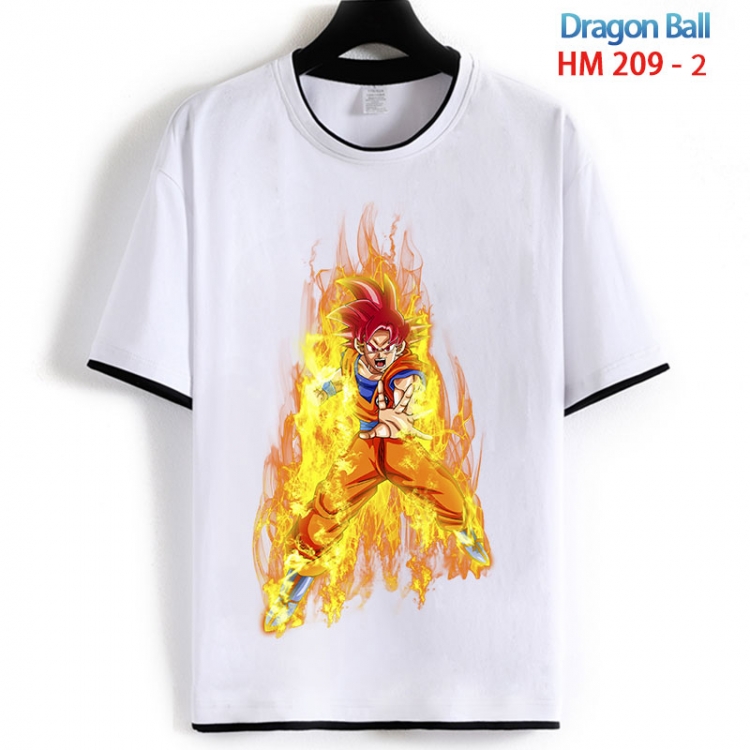 DRAGON BALL Cotton crew neck black and white trim short-sleeved T-shirt  from S to 4XL HM 209 2