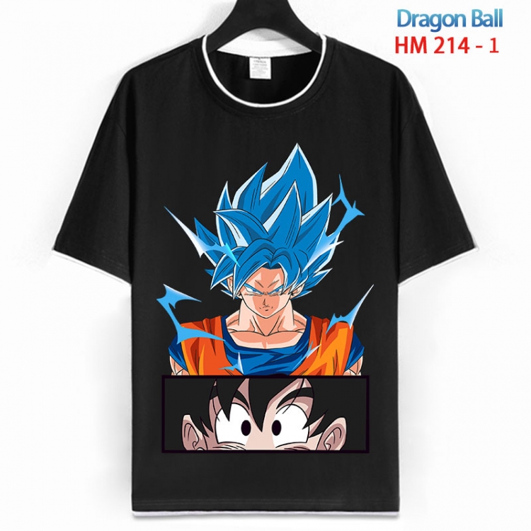 DRAGON BALL Cotton crew neck black and white trim short-sleeved T-shirt  from S to 4XL HM 214 1