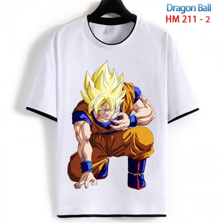 DRAGON BALL Cotton crew neck black and white trim short-sleeved T-shirt  from S to 4XL HM 211 2