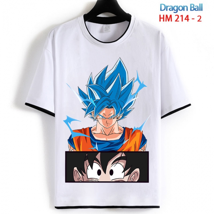 DRAGON BALL Cotton crew neck black and white trim short-sleeved T-shirt  from S to 4XL HM 214 2