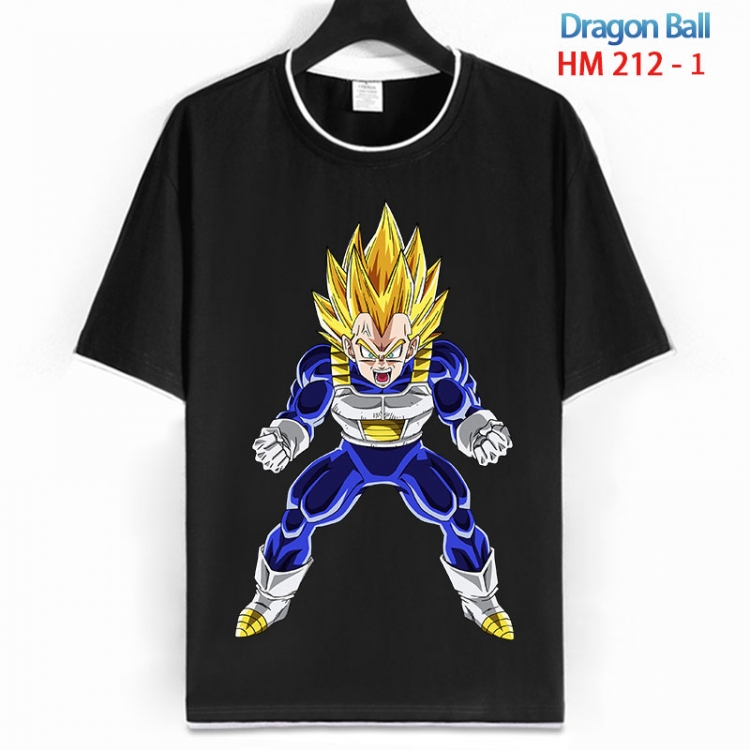 DRAGON BALL Cotton crew neck black and white trim short-sleeved T-shirt  from S to 4XL HM 212 1