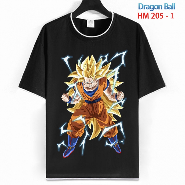 DRAGON BALL Cotton crew neck black and white trim short-sleeved T-shirt  from S to 4XL HM 205 1