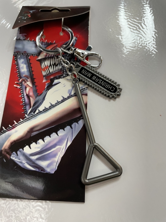 Chainsaw man  Anime peripheral metal keychain pendant price for 5 pcs