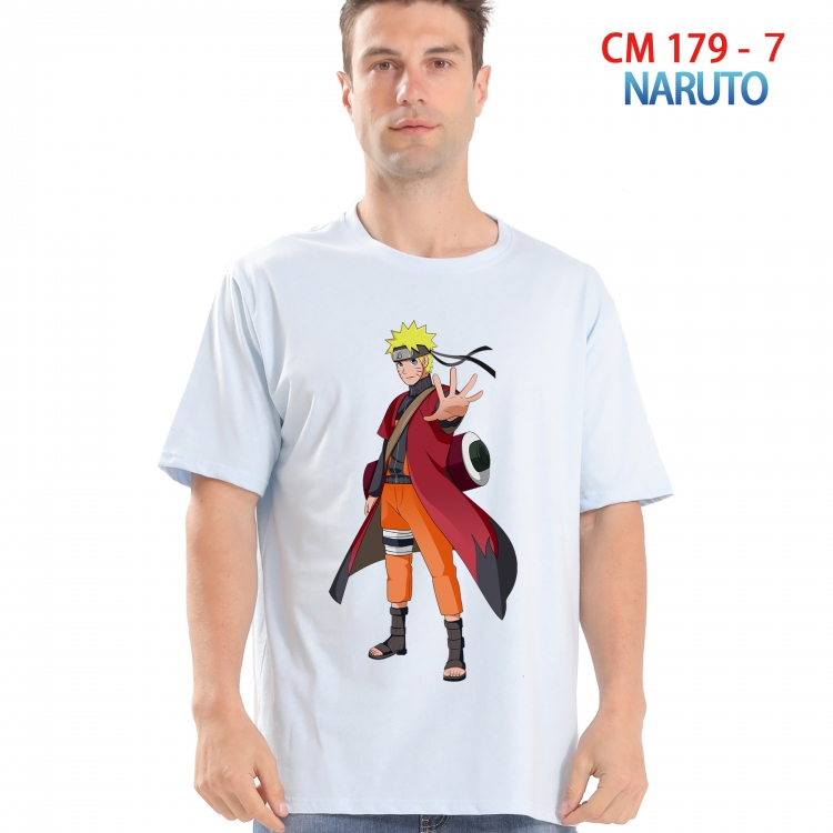 Naruto Printed short-sleeved cotton T-shirt from S to 4XL 179 7