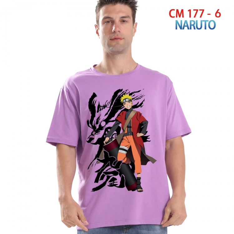 Naruto Printed short-sleeved cotton T-shirt from S to 4XL 177 6
