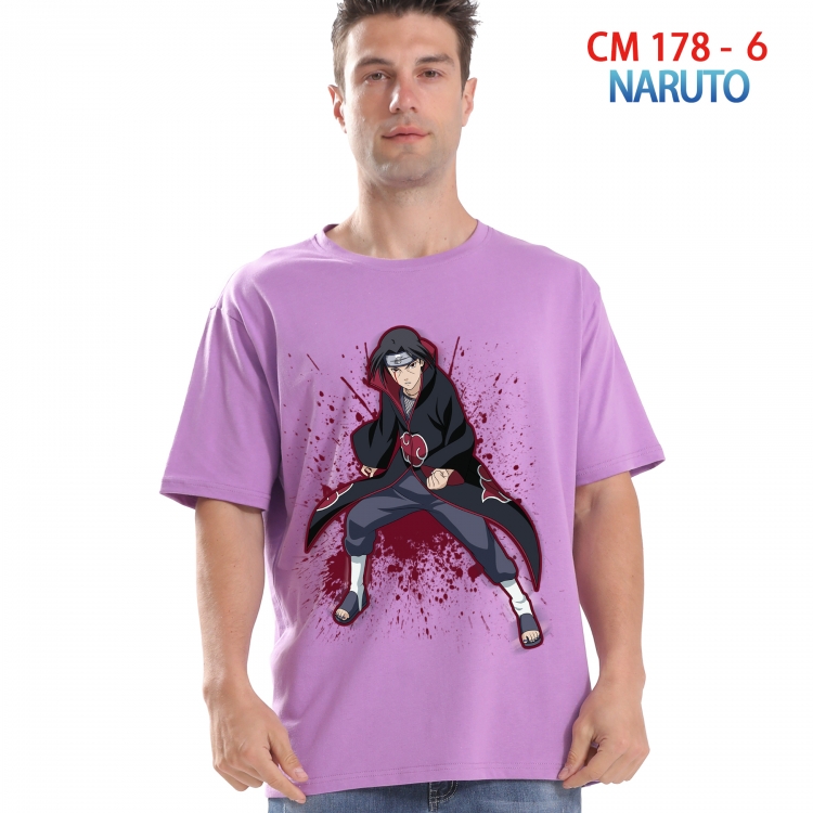 Naruto Printed short-sleeved cotton T-shirt from S to 4XL  178 6