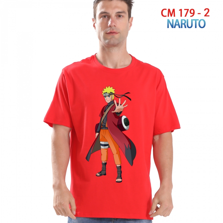 Naruto Printed short-sleeved cotton T-shirt from S to 4XL 179 2