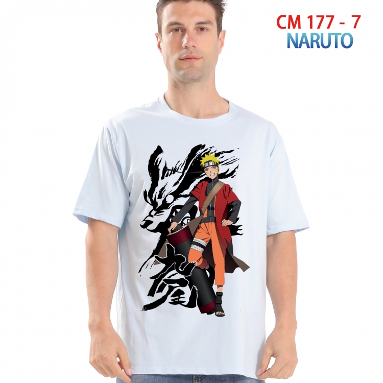 Naruto Printed short-sleeved cotton T-shirt from S to 4XL 177 7
