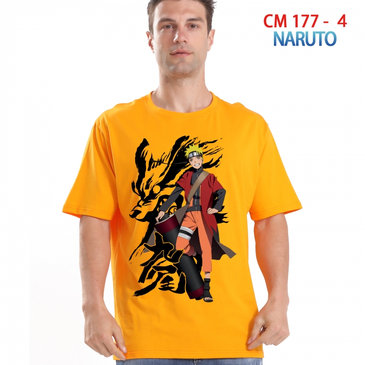 Naruto Printed short-sleeved cotton T-shirt from S to 4XL 177 4