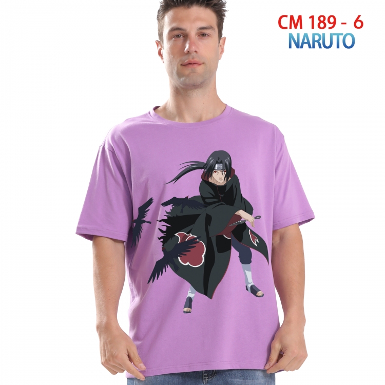 Naruto Printed short-sleeved cotton T-shirt from S to 4XL 189 6