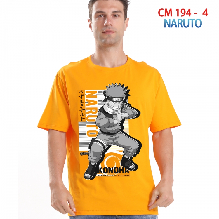Naruto Printed short-sleeved cotton T-shirt from S to 4XL  194 4