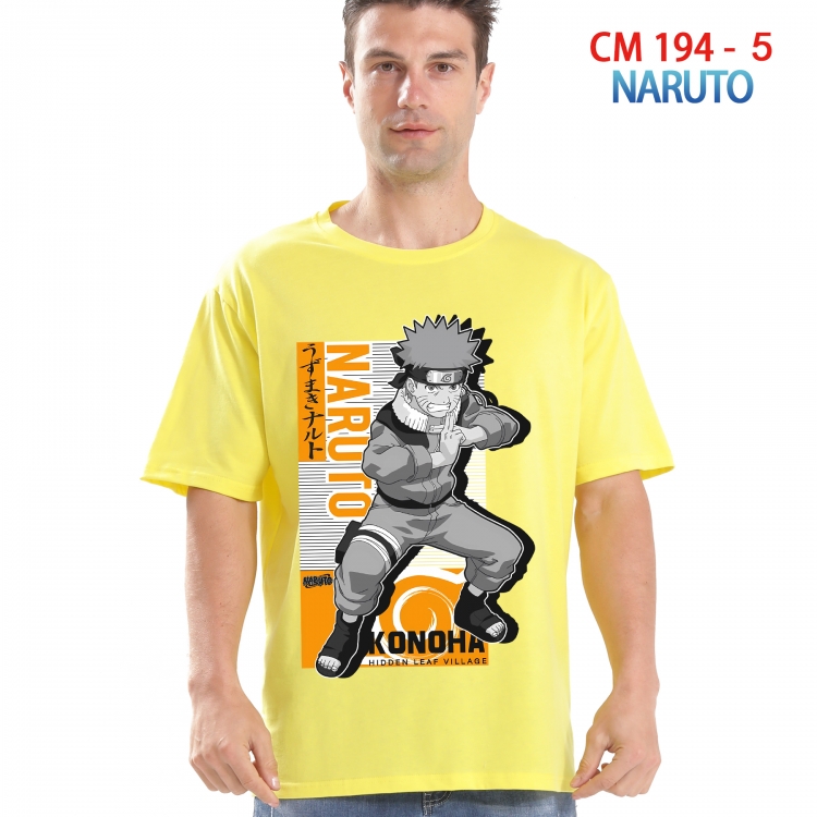 Naruto Printed short-sleeved cotton T-shirt from S to 4XL  194 5
