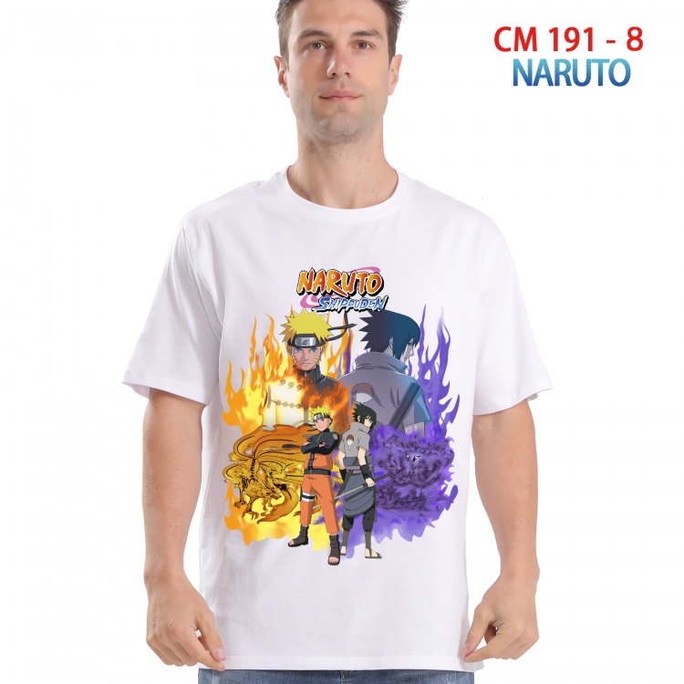 Naruto Printed short-sleeved cotton T-shirt from S to 4XL  191 8