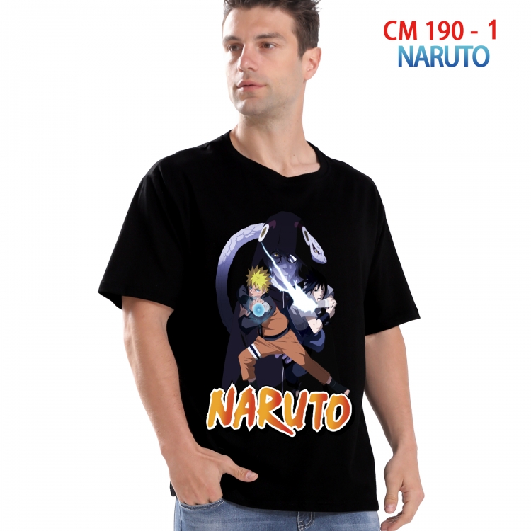 Naruto Printed short-sleeved cotton T-shirt from S to 4XL  190 1