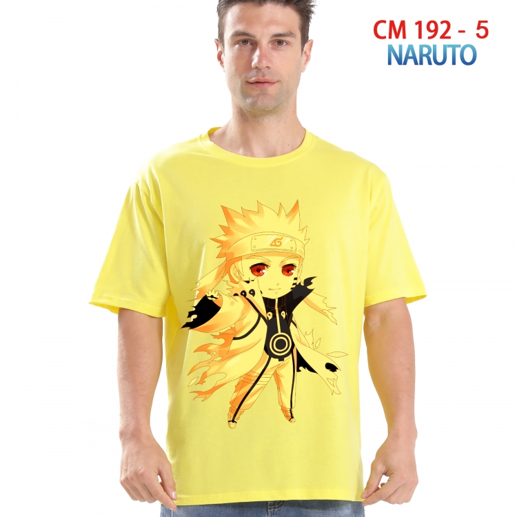 Naruto Printed short-sleeved cotton T-shirt from S to 4XL 192 5
