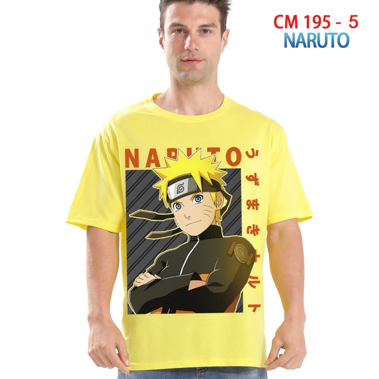 Naruto Printed short-sleeved cotton T-shirt from S to 4XL 195 5