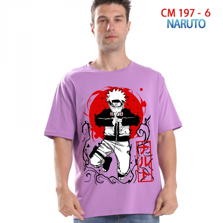 Naruto Printed short-sleeved cotton T-shirt from S to 4XL 197 6