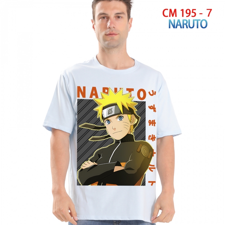 Naruto Printed short-sleeved cotton T-shirt from S to 4XL  195 7