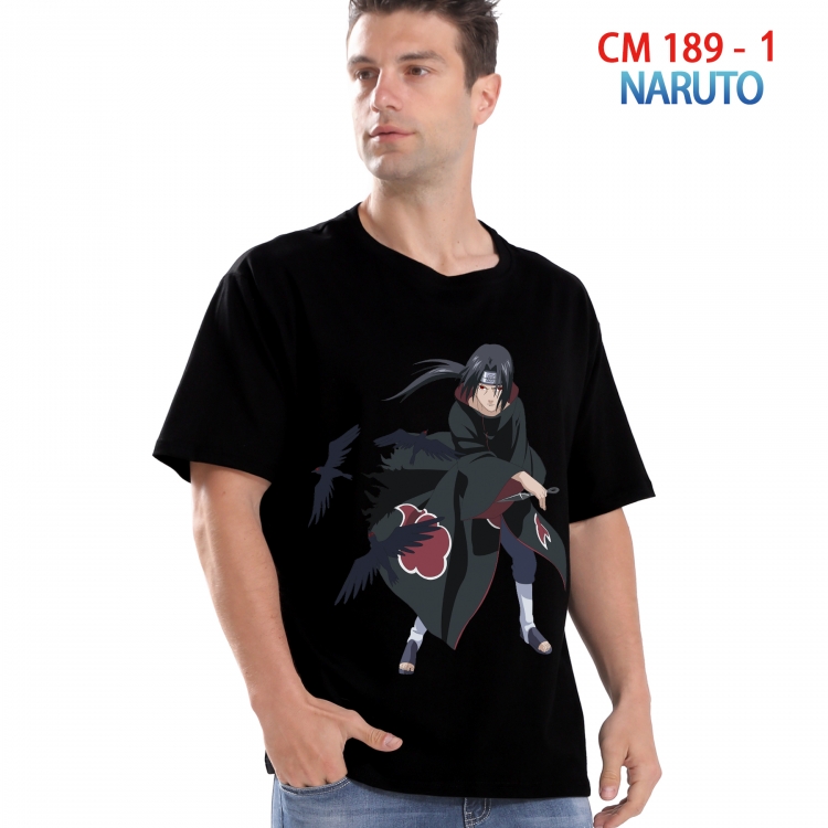 Naruto Printed short-sleeved cotton T-shirt from S to 4XL 189 1