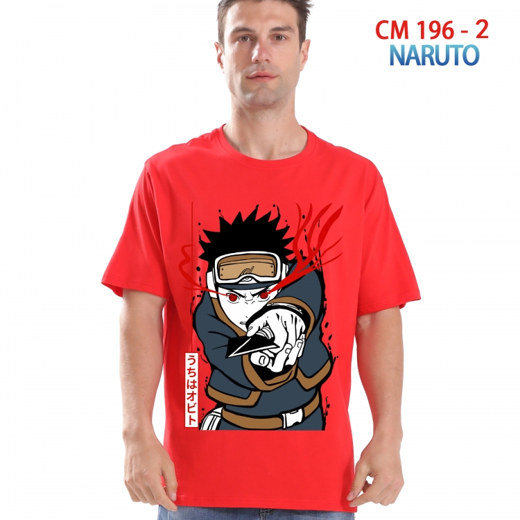 Naruto Printed short-sleeved cotton T-shirt from S to 4XL  196 2