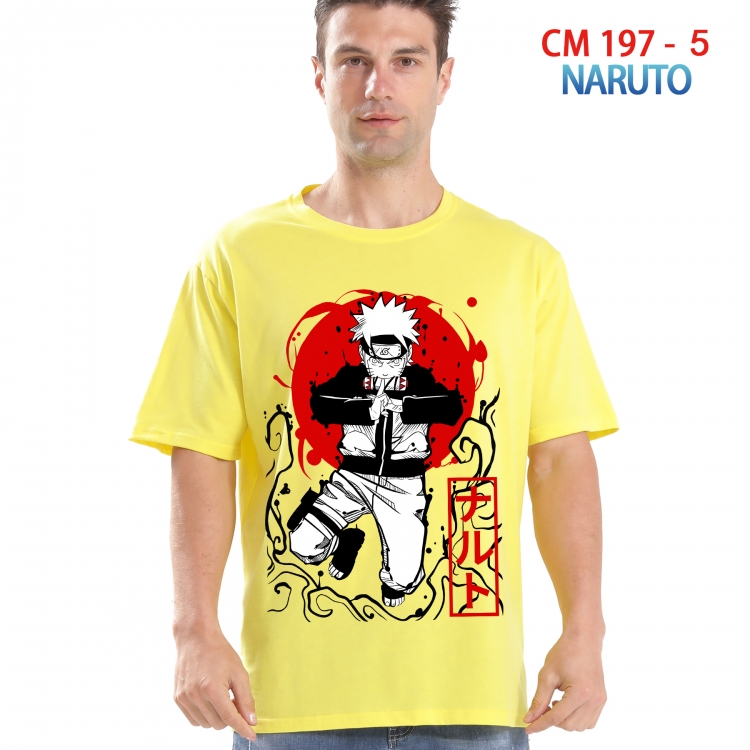 Naruto Printed short-sleeved cotton T-shirt from S to 4XL 197 5